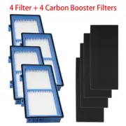 4 Pack HEPA Filters, Carbon Booster Sheet HAPF30AT for Holmes AER1 Air Purifiers
