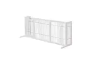 Modern Pets Freestanding Retractable Dog Barrier With Gate Large Fences & Pens
