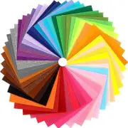 Elrachen 40Pcs Felt Fabric Squares DIY Craftwork Felt Crafts Assorted Colors Textile Fuzzy Fabrics Fit For Scrapbooks Sewing