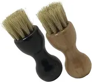 Garneck 2-in-1 Bristle Brush Set Shoe Grout Cleaning Brush Lightweight Portable Odorless Light Grey Dark Grey
