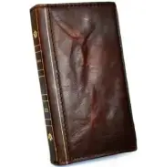 Genuine Leather case for Iphone 14 13 12 15 16 Pro Max Wallet Book Bible Crafted