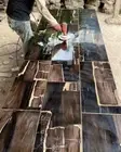 Petrified Agate Custom Table, Counter Console Slab Top, Bar & Kitchen Decor