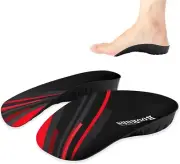 330+ lbs Plantar Fasciitis 3/4 Length Insoles, High Arch Support Orthotic Insert