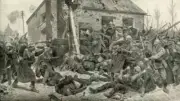 The Taking of Landrecies WWI British troops took the French town o- Old Photo