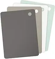 Tovolo Large Flexible Cutting Board Mats for Slicing, Cutting, Chopping & Food Meal Prep, Set of 4, Assorted