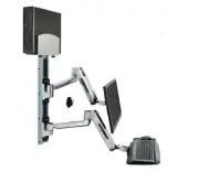 Ergotron Wall Mount Track for CPU, Flat Panel Display, Keyboard,Mouse 45-359-026
