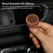 Car Essential Oil Diffusers Rosewood Fragrance Portable Mini Car Wood Diffuser