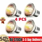 4PCS E27 50W UV Heat Emitter Lamp Bulb Light Heater for Pet Reptile Brooder AU