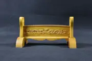 Assembly Wood Samurai Sword Holder Stand Dragon Carved Katana Tanto Rack 1 Tier