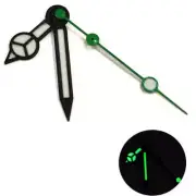 Matted Black Trim White Painted Lume Green Second Hand Watch Hands for NH35/36