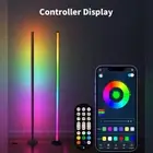 Floor RGB LED Lamp Corner Light Standing Mood Remote Colour Modern Minimalist AU