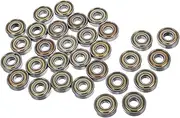 30pcs Miniature Bearings for Skateboards and Roller Skates Design High Load Capacity Easy Installation Durable Bearing Wheels Rollers