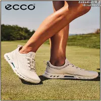 在飛比找Yahoo奇摩拍賣-7-11運費0元優惠優惠-ECCO愛步休閒運動鞋女新款低幫無釘球鞋 高爾夫健步C4系列