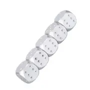 SILVER 5X Aluminium Alloy Table Game Poker Games DND Dices Set Storage Box HR
