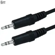 6FT 3.5mm Male to Male Aux Stereo Audio Cable MP3 iPod iPhone Car Auxiliary Cord