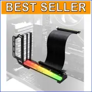 Lightweight Vertical Graphics Card Support with PCIe Riser for Efficient Cooling