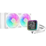 DEEPCOOL LD240 White 240mm ARGB Liquid Cooler For Intel LGA 1851/1700/1200/1151/1150/1155, AMD AM5/AM4 [R-LD240-WHDMMN-G-1]