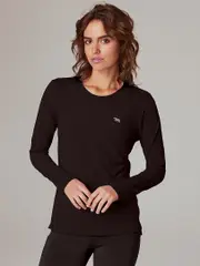 Running Bare Tencel Long Sleeeve Tee. Women's Workout Tops