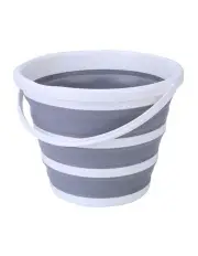 [Boutique Retailer] Collapsible Bucket 10L in Grey/White