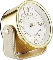 Creative Cute Metal Table Clock, Simple Small Bedside Alarm Shelf Clocks, 1*AA Carbon Battery Operated Tabletop Clock