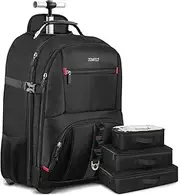 ZOMFELT Rolling Backpack, Travel Backpack with Wheels