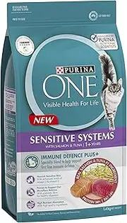 PURINA ONE Adult Dry Cat Food Sensitive Salmon & Tuna 1.4kg