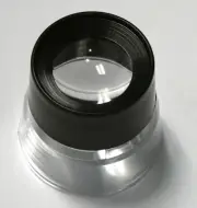 Coin stamp rock circuit inspection 10X loupe stand magnifier magnifying glass 1"