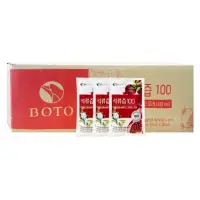 在飛比找momo購物網優惠-【BOTO】100%紅石榴汁80mlx100入/箱(冷萃鮮榨