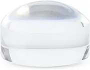 8X Magnifier Dome, Reading Acrylic Magnifying Dome, Portable Paper Magnifier with Optical Clarity for Books Newspapers Maps