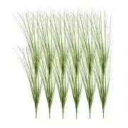 12Pcs Artificial Grass Plants, 20.5" Plastic Fake Wheat Grass Greenery, Green