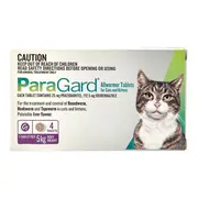 Paragard Allwormer Tablets For Cats and Kittens 4 Pack