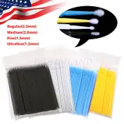 400 Microbrush Micro Brush Applicator Tips (Regular, Fine, Super Fine) Dental