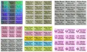 Custom Personalised Name Stickers Vinyl Tag / Label, 3.0 X 1.5 CM, Waterproof