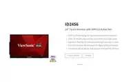 ViewSonic 24 inch ID2465 Touch Monitor with MPP 2.0 Active Pen