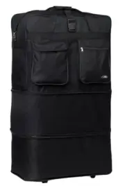 40”E xpandable Rolling Duffle Bag Wheeled Spinner Suitcase