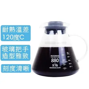 【SYG台玻】小號316濾杯x1+880ml咖啡壺x1-玻璃把/泡咖啡/泡茶濾杯/手沖咖啡濾