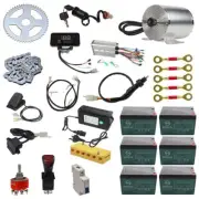 72V 3000W Brushless Motor Kit Battery 420 Sprocket Electric Bike Scooter Go kart