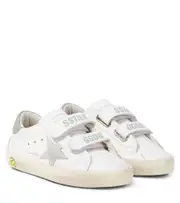 [Golden Goose Kids] Golden Goose Kids Old School glitter leather sneakers UK 1 white