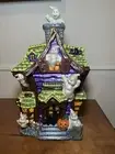 Christopher Radko Halloween Ghost Manor House Cookie Jar 16" Vintage Rare Scary