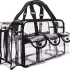 Tissue Holder External Pockets Makeup Bag Cosmetics Bag Travel Bag Clear Bag
