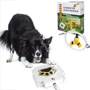 Zorpupoa Dog Water Sprinklers Step On, Easy Activated Dog Water Fountain Outdoor, Drinking Pet Dispenser, Easy Paw Activated Drinking Toys Pet Sprinkler for Large Dogs, Fresh Water
