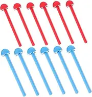 YARNOW 12Pcs Birdcage Perches Holders Durable Plastic Perch Stands for Parakeets Parrots Easy to Install Chew Resistant for Bird Cages Colors