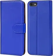 iPhone 8 Case, Verco Mobile Phone Case for Apple iPhone 7, iPhone SE 2 (2020) PU Leather Flip Case Wallet - Blue