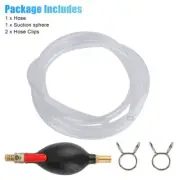 For Fuel Delivery Hand Pump Siphon Pump Easy To Use Hose Clamps Brand New