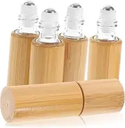 NOLITOY Multipurpose Glass Bottle 5ml Rollerball Perfume Travel Bottles Compact Portable