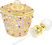 IWOWHERO Vintage Refillable Perfume Bottle Glass Essential Oil Dispenser for Travel Unique Decorative Item for Home Durable and Glass Construction