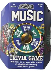 Spun Out Music Trivia Game by Professor Puzzle - Party Entertainment Fun Gift