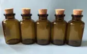 30pcs 20ml nice look new Brown Glass Bottles with Corks Jars Wishing Bottles