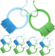 10pcs Boys and Girls Breathing Training Nose Clip Foam Nasal Clip for Lung Function Snore Prevention Nasal Stopper Swim Protector Emergency Aid Single Use Blue Green