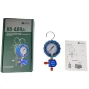 HS-468AL 1-way Manifold Gauge Low Pressure Single Meter with Valve Pressure Gaug
